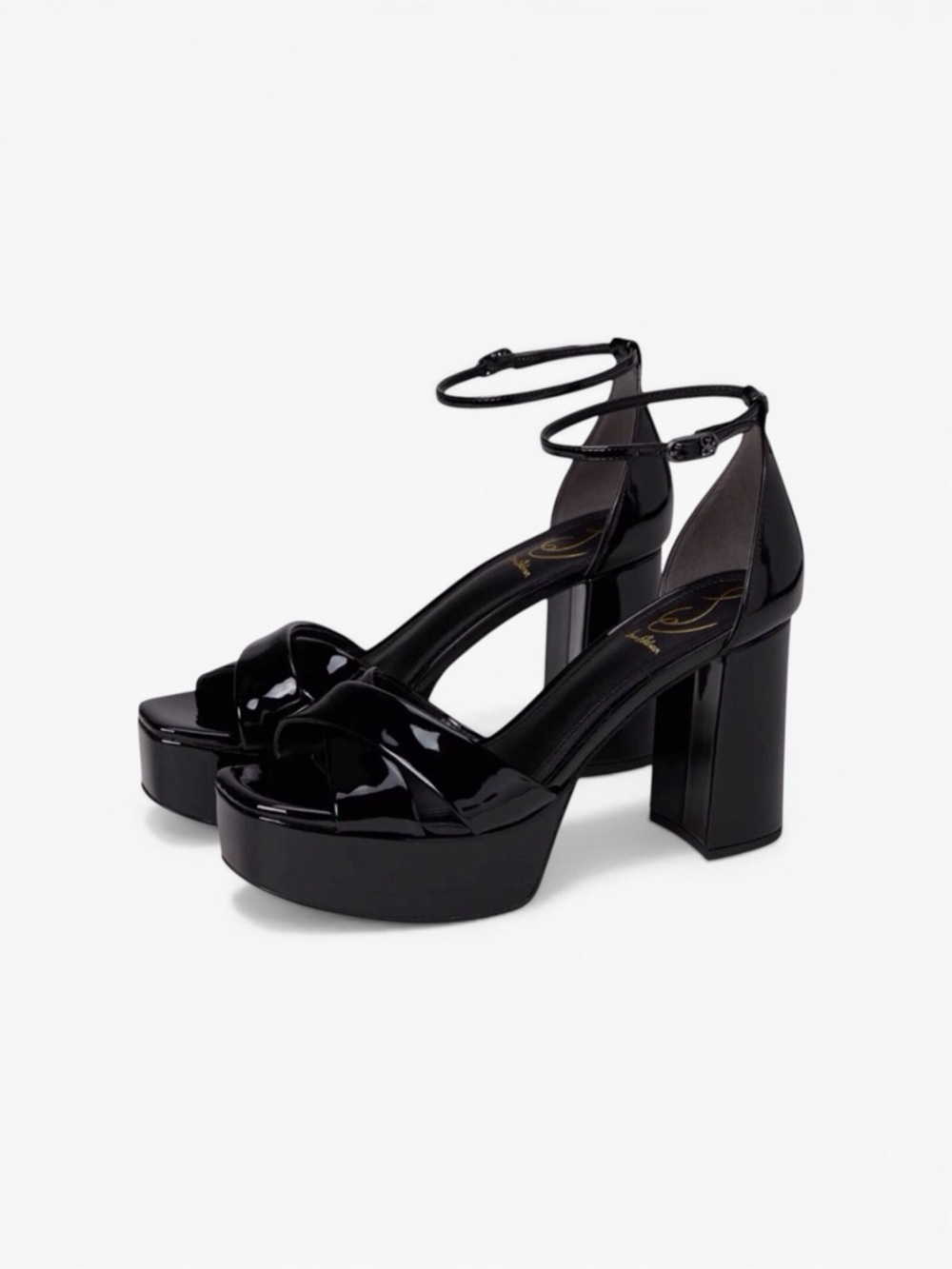Sam Edelman Women’s Jullian Platform Sandals W/Ankle Strap Black Size-9.5 NIB - Picture 3 of 10
